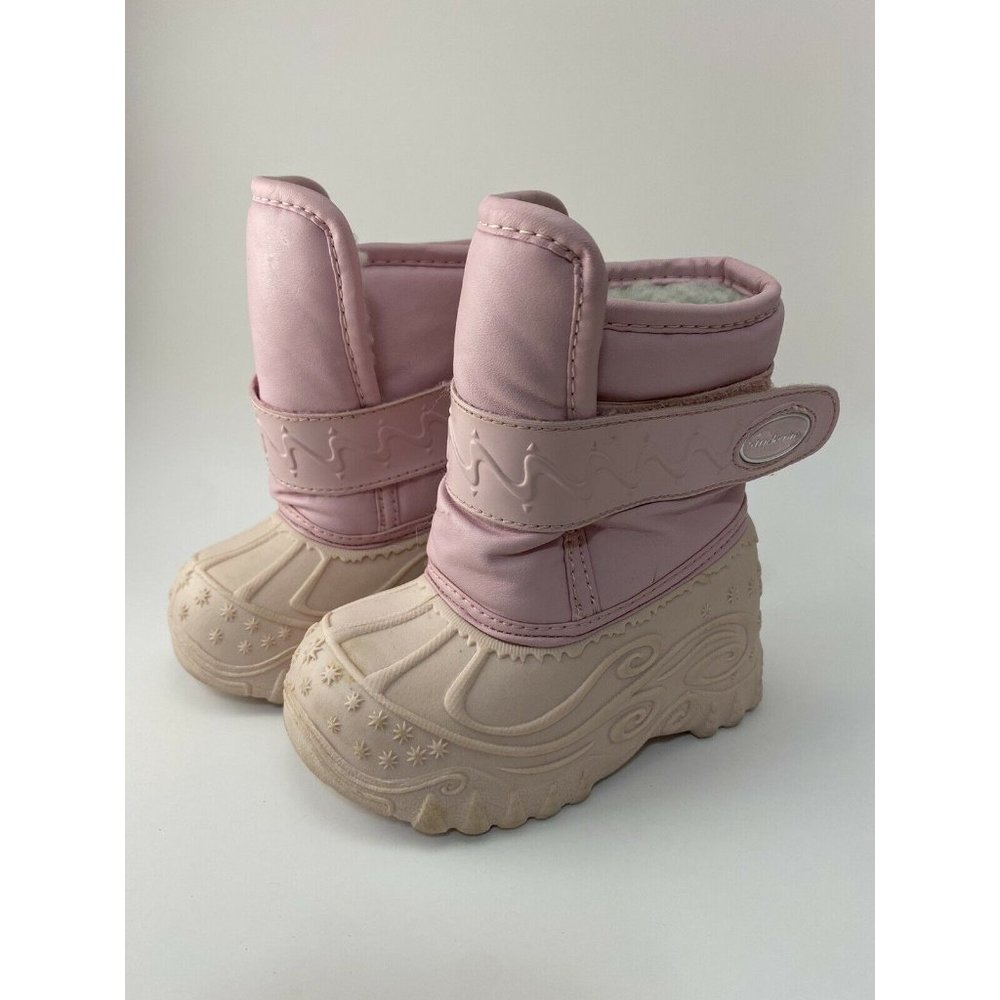 Stride Rite Toddler Girl Winter Snow Boots Pink Size 6